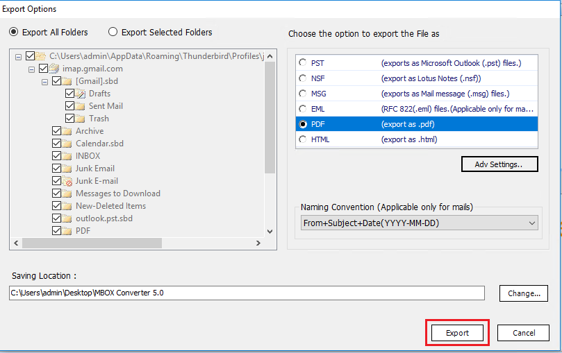 export-to-batch-convert-thunderbird-email-to-pdf