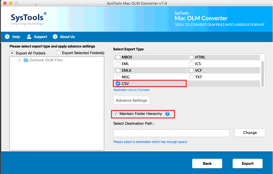 CSV file format