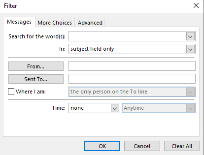 choose filter