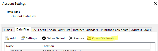 hit the open file location
